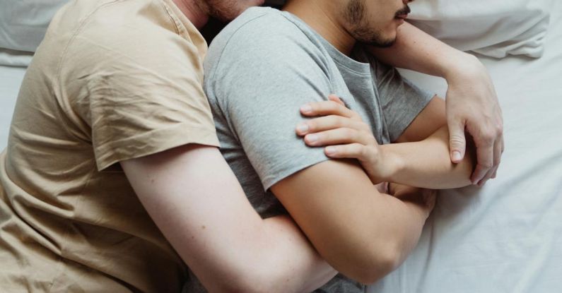 Sleep - Two Men Cuddling in Bed