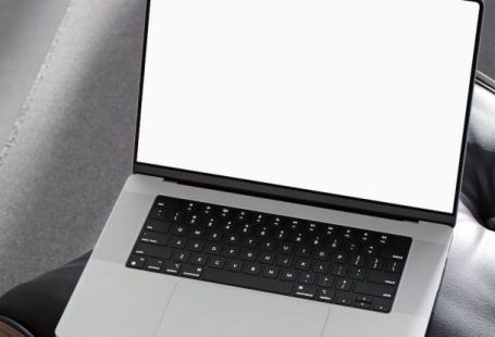 PC Upgrade - Beautiful laptop mockup with blank screen