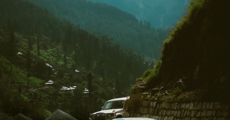 Self-driving Cars - Black Car on Road Near Green Trees